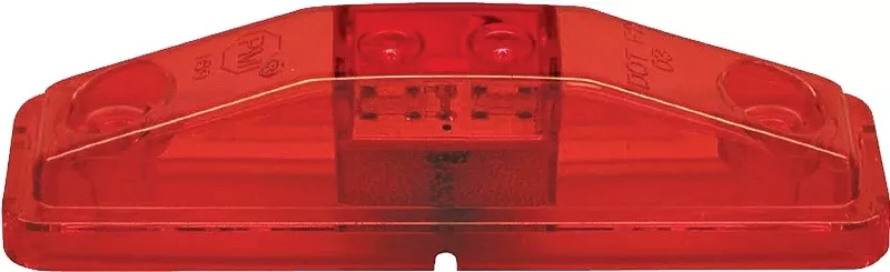 PM V169KR Marker Light Kit, 9/16 V, LED Lamp, Red Lens, Surface