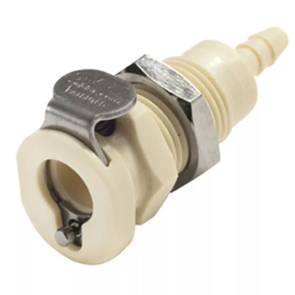 PMC160212 Panel Mount Hose Barb Coupling Body 1/8 ID Barb