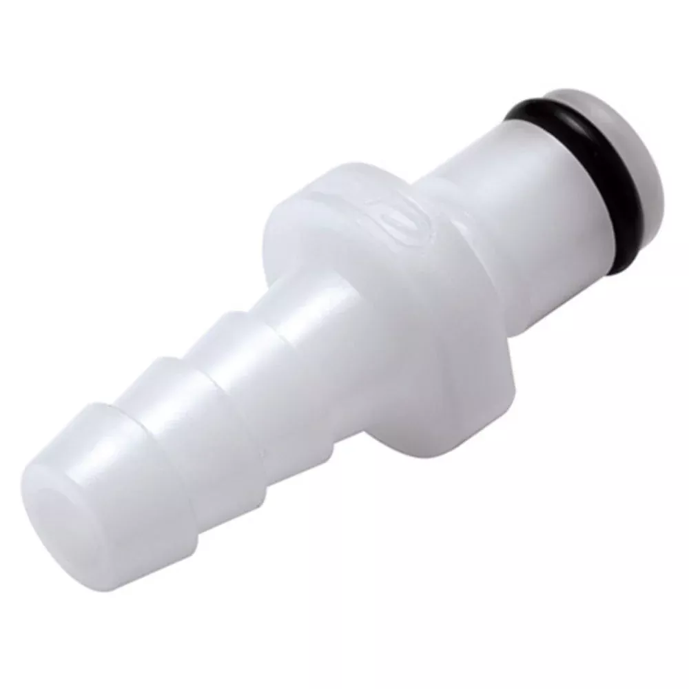 PMCD2203V Valved In-Line Hose Barb Coupling Insert 3/16" ID Barb FKM (Viton) O-rings
