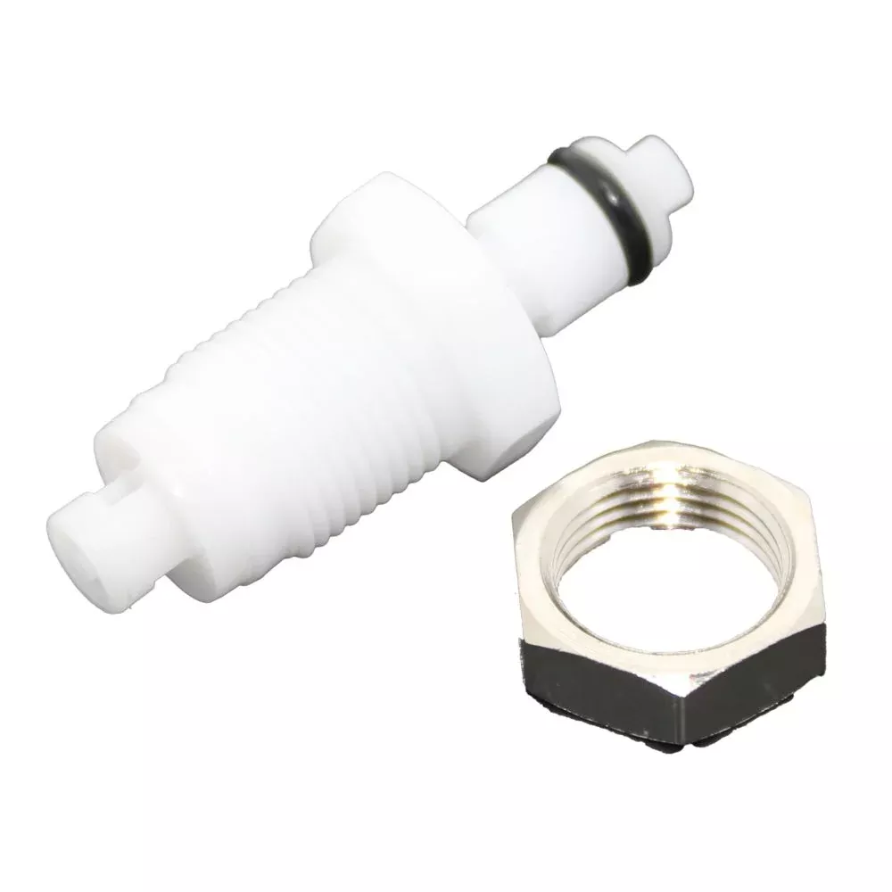 PMCD4201 Valved Panel Mount Hose Barb Coupling Insert 1/16 ID Barb