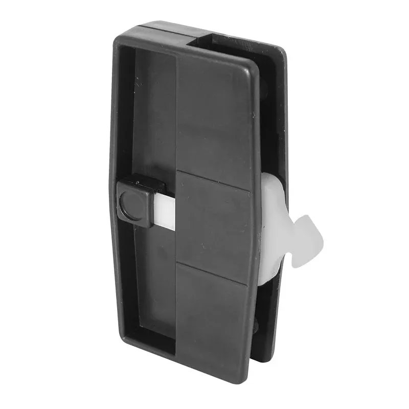 Prime-Line A 109 Door Latch and Pull, Mounting Hole Center to Center: 3 in, Black