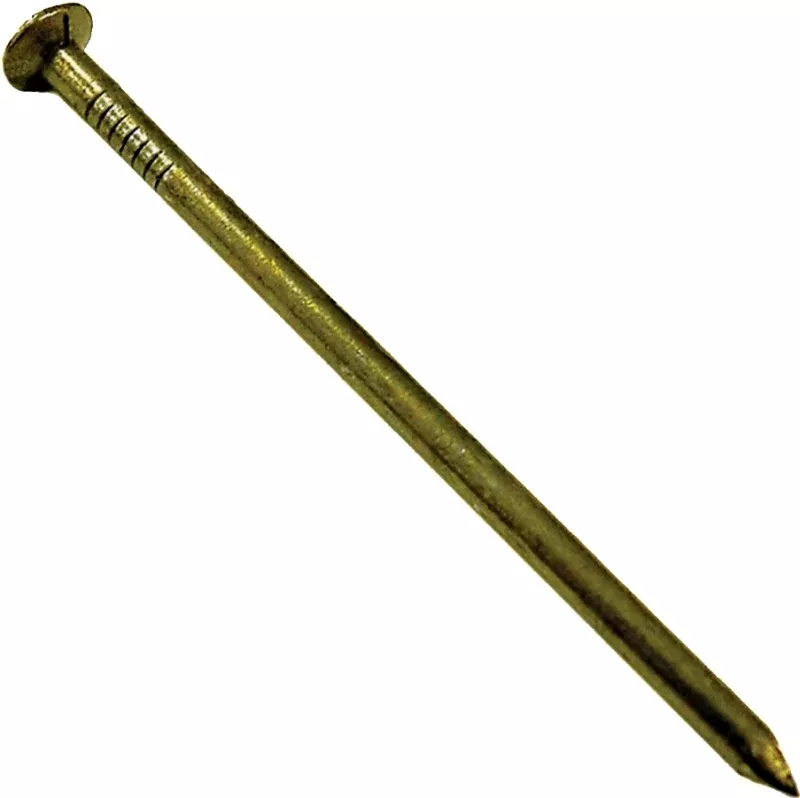 ProFIT 0065152 Sinker Nail, 8D, 2-3/8 in L, Cement-Coated, Flat Countersunk Head, Round, Smooth Shank, 50 lb