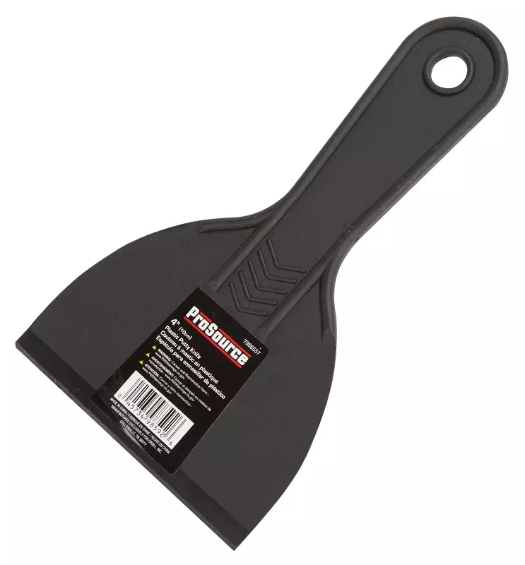 ProSource JL-PS043L Putty Knife, 4 in W Blade, 4 in L Blade, Plastic Handle, Pack of 20