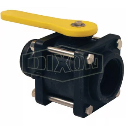 PVFPSA200 - Polypropylene Compact Bolted Ball Valve Female x Adapter