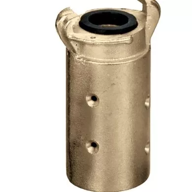 Q-BR2 -1, 1-1/4" Hose Size Brass Two Lug Hose Coupling