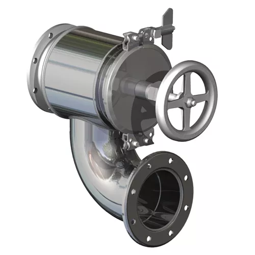 QR704SST - 4" Hydrolet QRB Valve – 90 Degree Elbow