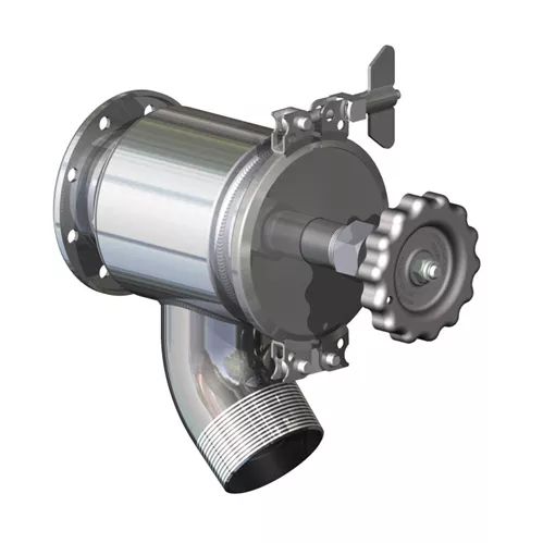 QR773SST - 3" Hydrolet QRB Valve – 45 Degree Elbow