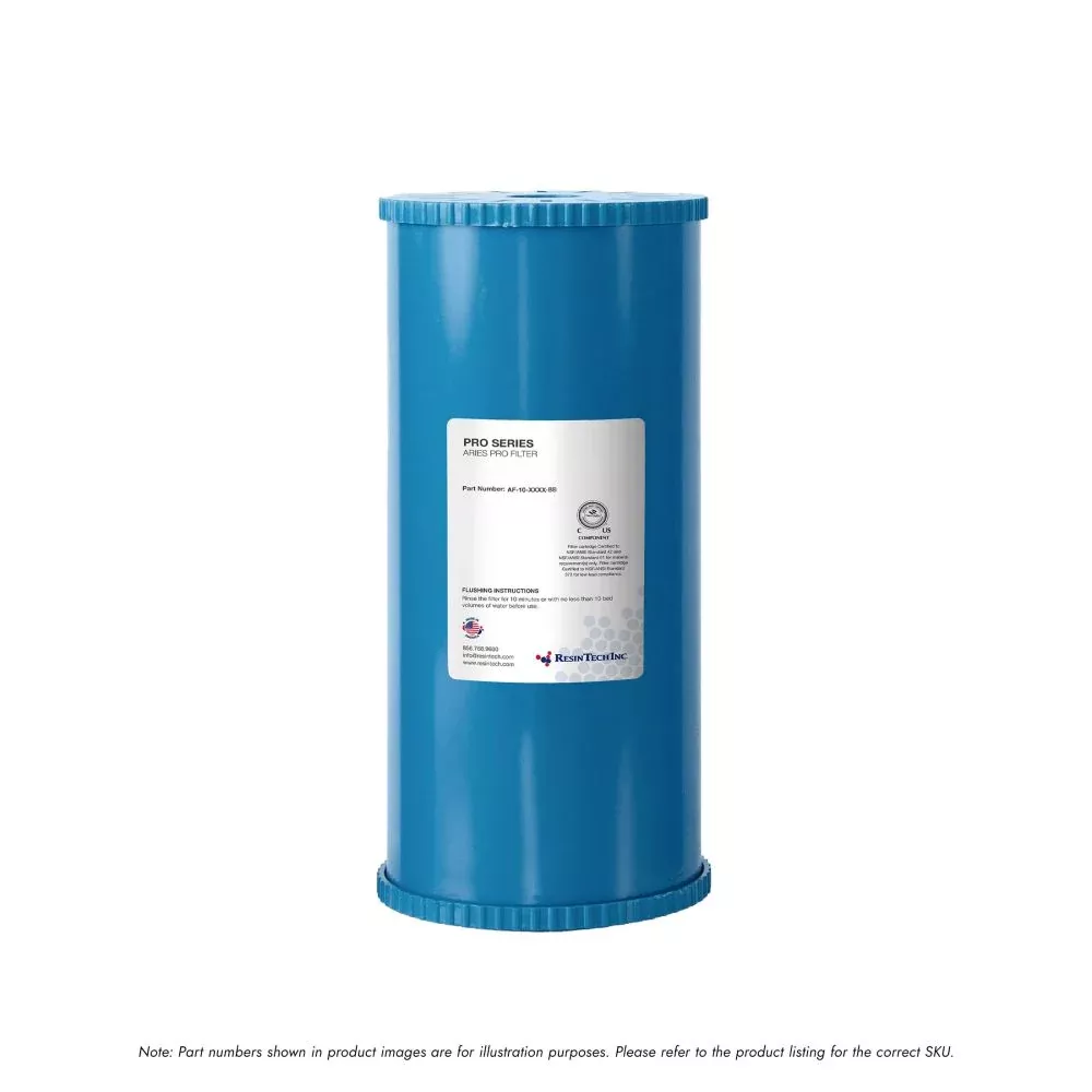 ResinTech 10" x 4-1/2" BB SC Grade Mixed Bed DI Cartridge