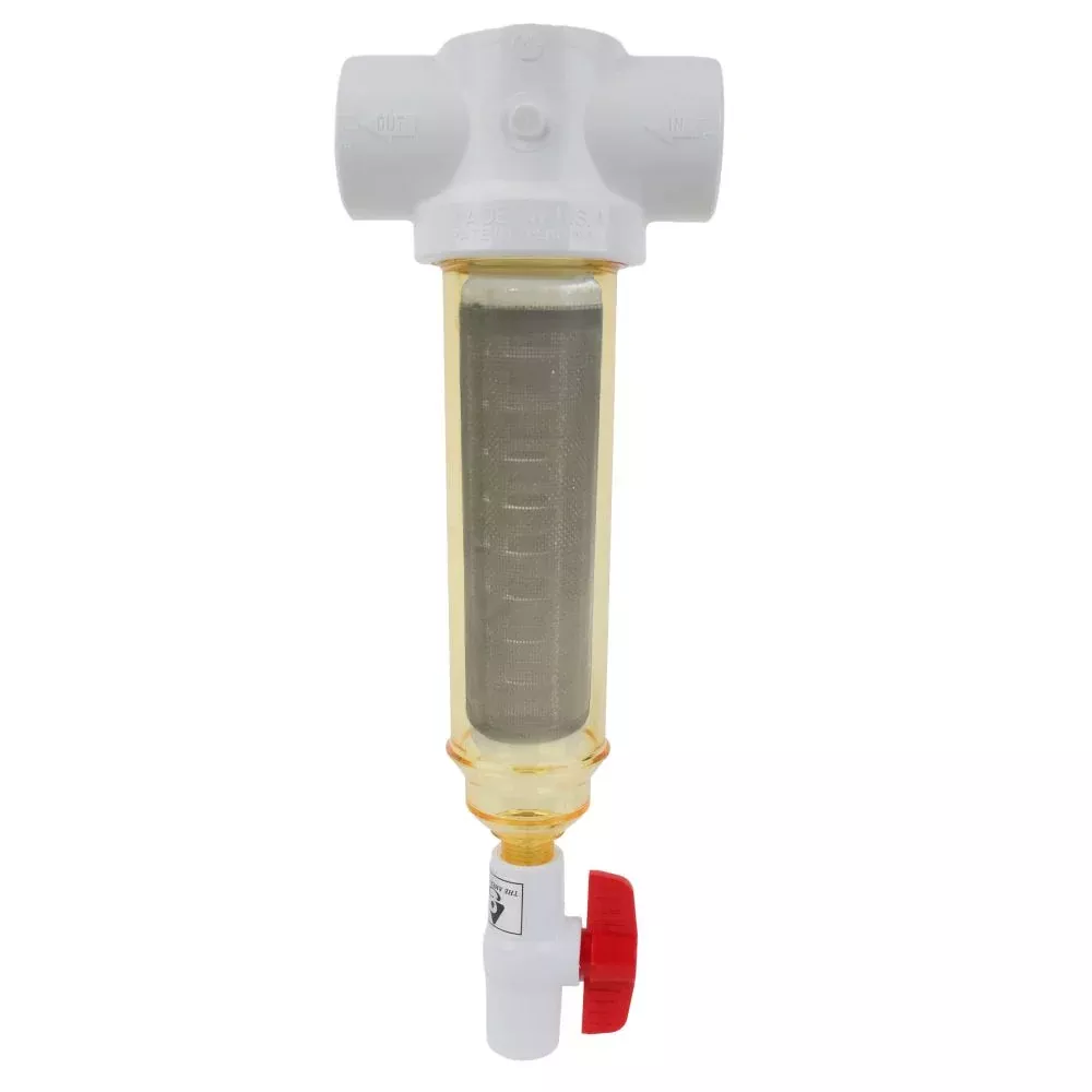 Rusco Chemically Resistant Spin Down Filter T Style 1-1/2" SS