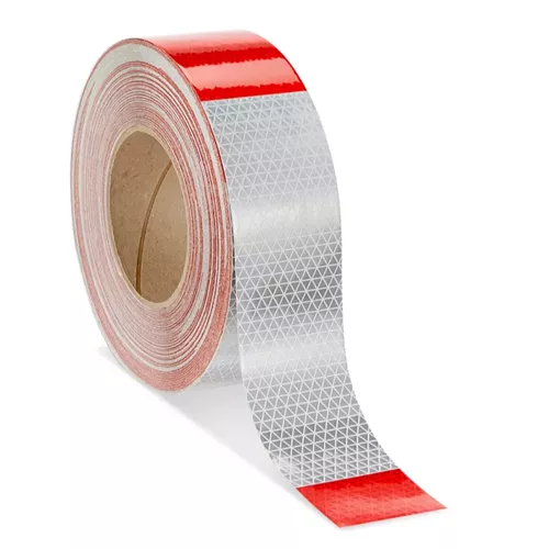 S-19276 - Uline Reflective Conspicuity Tape - 2" x 150', Red/White