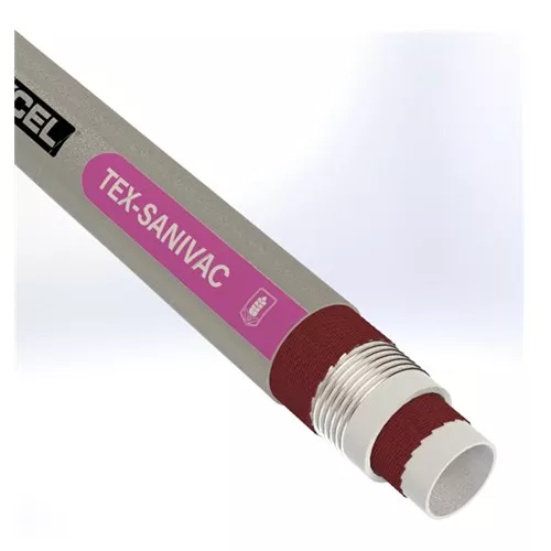 SANV-1.5-200T-G - 1.5 IN TEX-SANIVAC SUCTION GRAY