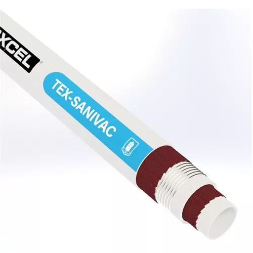 SANV-2.0-200T - 2.0 IN TEX-SANIVAC SUCTION WHITE