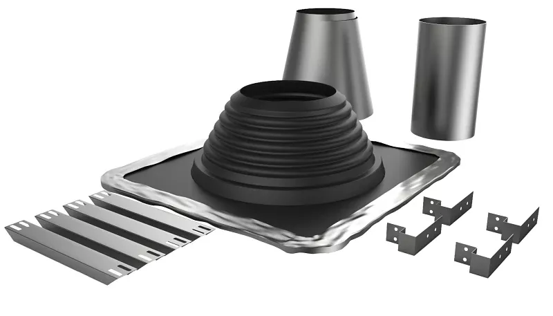 Selkirk 200275 Flashing Kit, 5 to 8 in Pipe, Rubber
