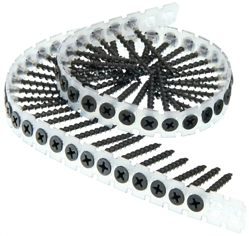 Senco 06A Series 06A125PB Screw, Gray, #6 Thread, 1-1/4 in L, Bugle Head, #2 Drive, Steel, Phosphate, 4000/PK