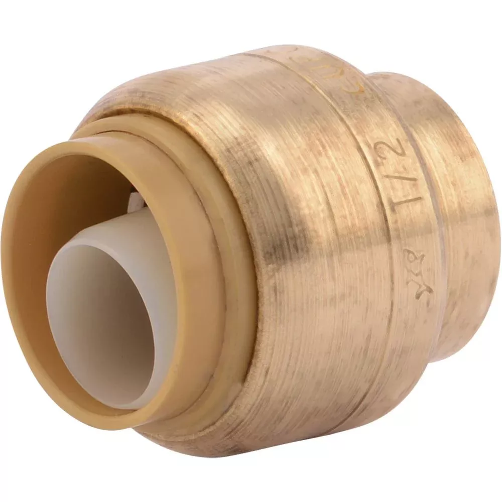 SharkBite U514LF Lead-Free Brass Push-to-Connect End Stop - 1/2"