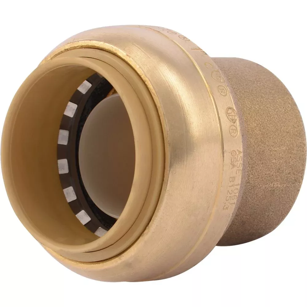 SharkBite U520LF Lead-Free Brass Push-to-Connect End Stop - 1"