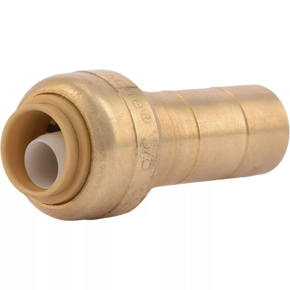 SharkBite U719LF Lead-Free Brass Push-to-Connect Reducing Stem - 3/8" x 1/2" CTS