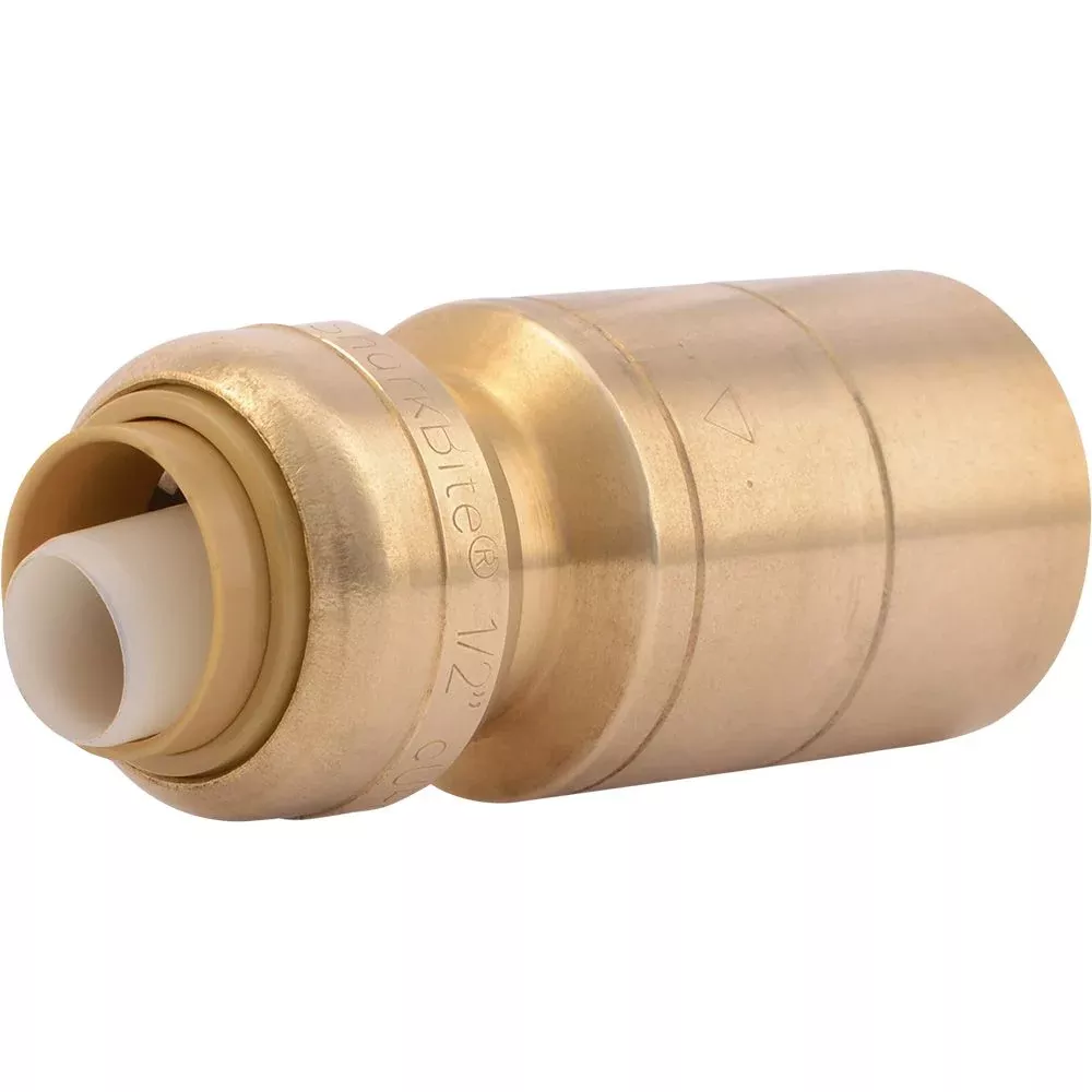 SharkBite U722LF Lead-Free Brass Push-to-Connect Reducing Stem - 1/2" x 1" CTS
