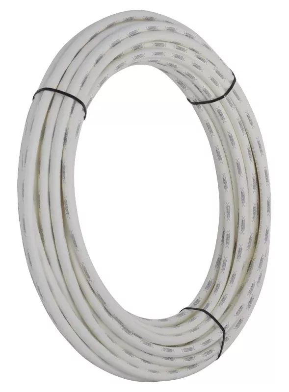 SharkBite U860W100 Pipe Tubing, 1/2 in, PEX-B, Polyethylene, White, 100 ft L