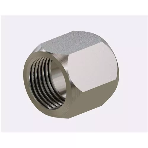 SS-0318-06-FG - 06FJ JIC Tube Nut SS