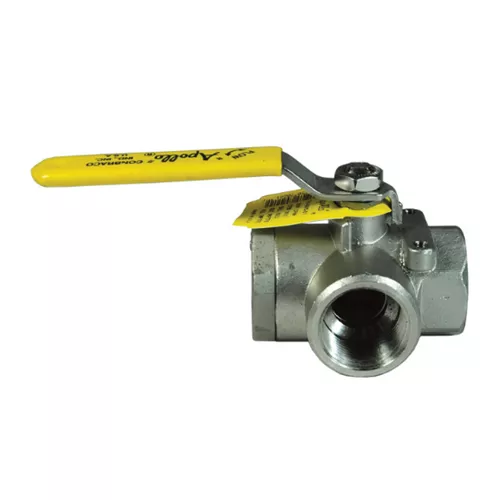 SSBV100TW - 3-way Stainless Steel Diverting Ball Valve