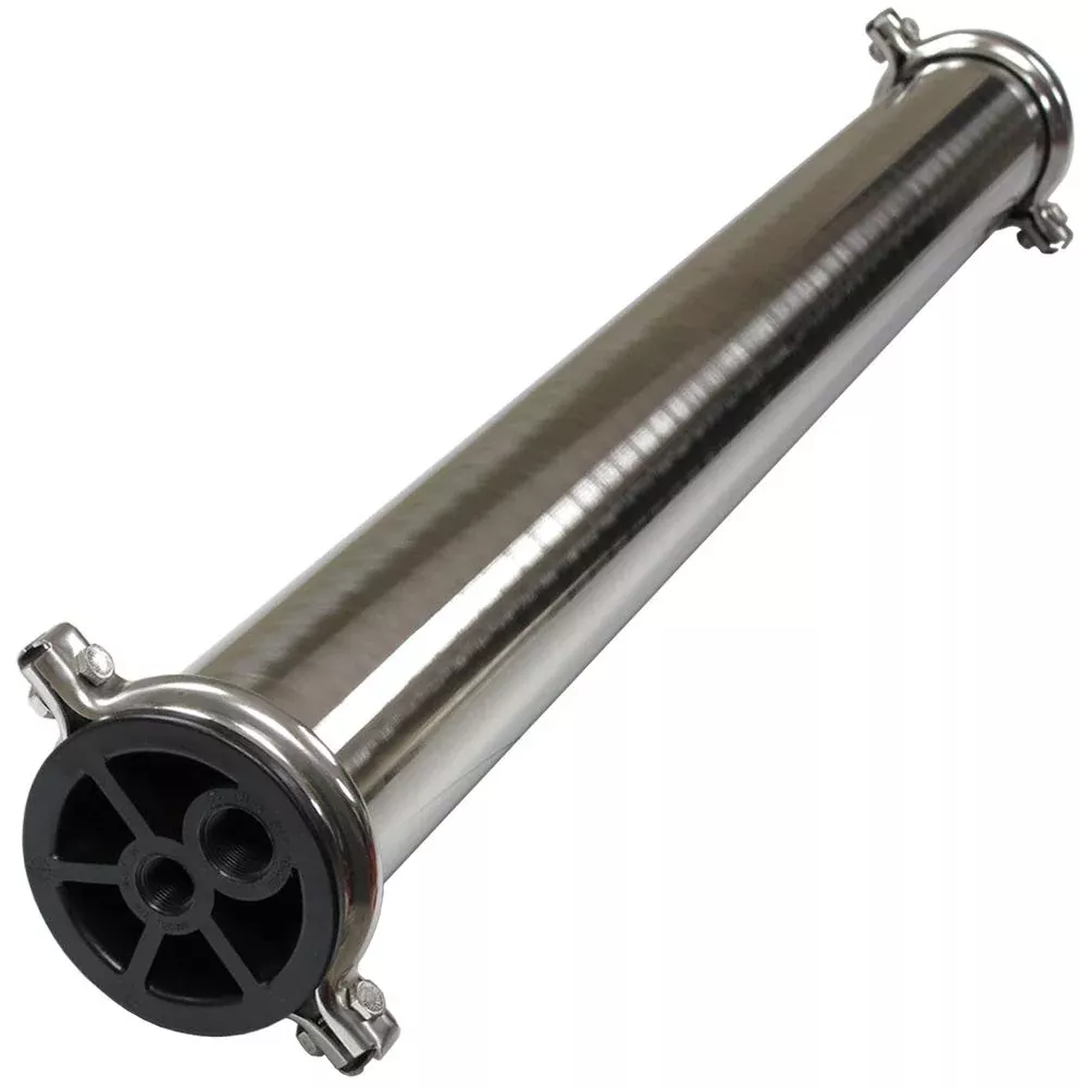 Stainless Steel Membrane Housing 4" x 14" 1/2" Feed