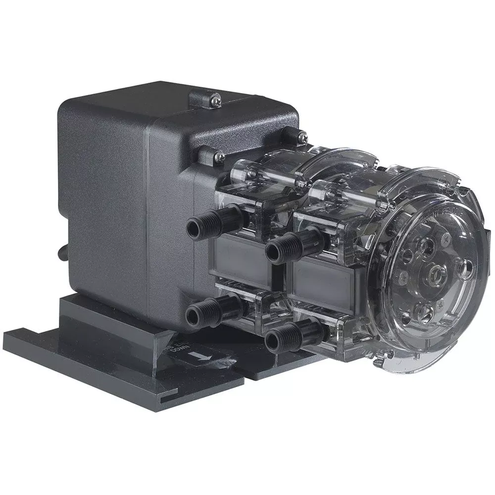 Stenner Double Fixed Head Output Pump 6.0 GPD #1 Tube 120V 100psi