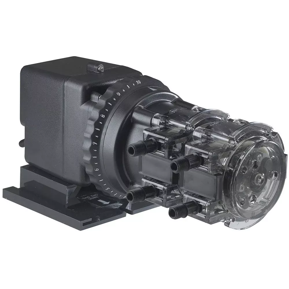 Stenner Double Head Adjustable Output Pump 0.3 - 6.0 GPD #1 Tube 120V