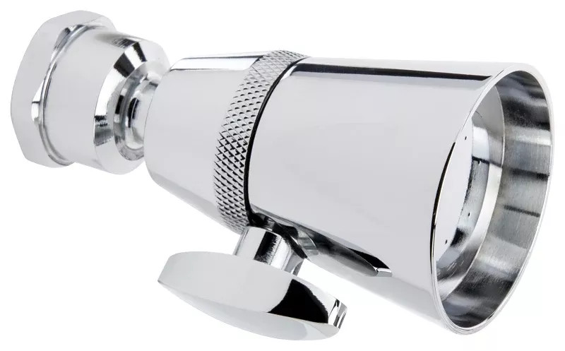 Stylewise K705CP Shower Head with Adjustable Spray, Round, 1.8 gpm, Polished Chrome, 1.6 in Dia