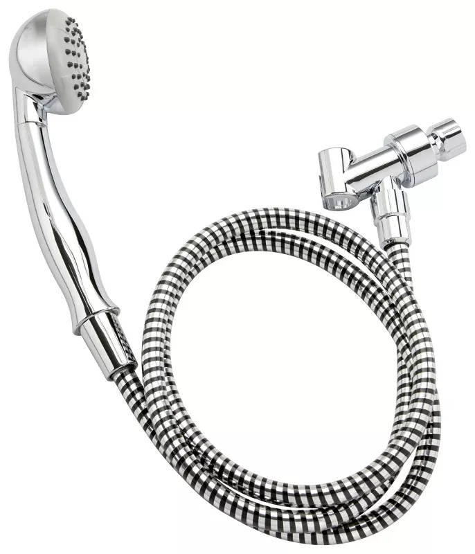 Stylewise K740CP Handheld Shower, 1.8 gpm, 1 -Spray Function, Polished Chrome, 60 in L Hose