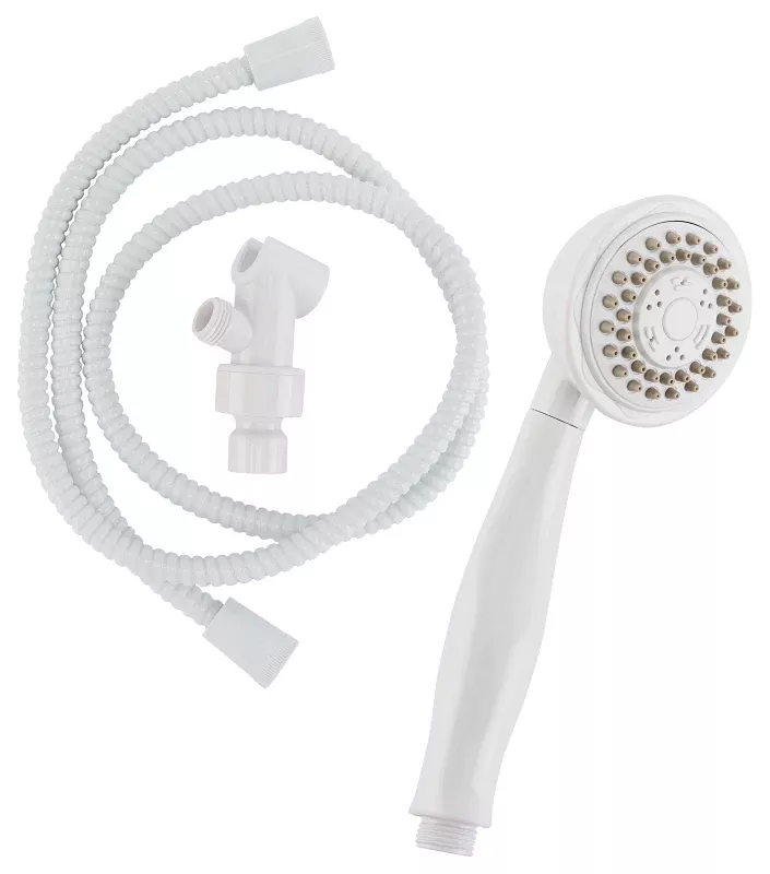 Stylewise K742WH Handheld Shower, 1.8 gpm, 3 -Spray Function, 60 in L Hose