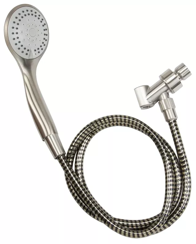 Stylewise K744BN Handheld Shower, 1.8 gpm, 5 -Spray Function, Brushed Nickel, 60 in L Hose