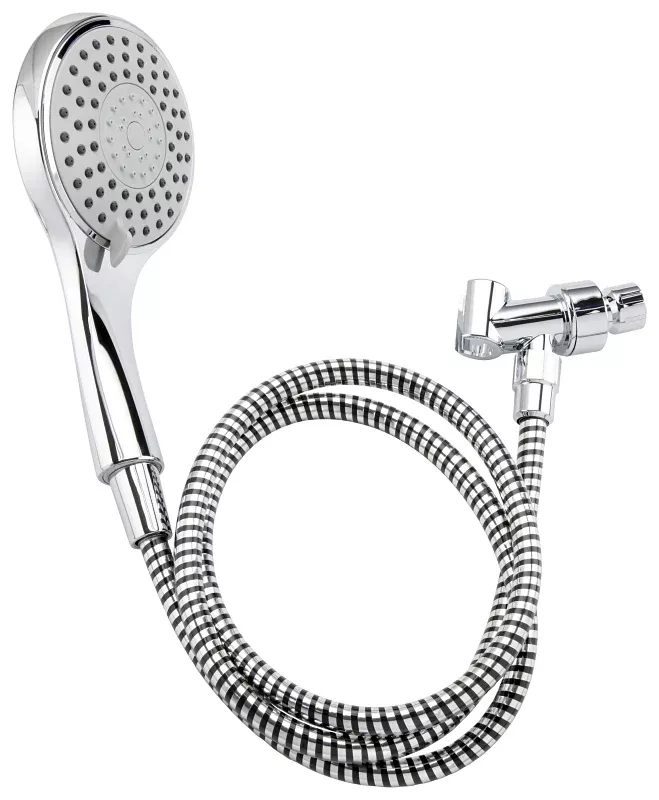 Stylewise K747CP Handheld Shower, 1.8 gpm, 5 -Spray Function, Polished Chrome, 60 in L Hose