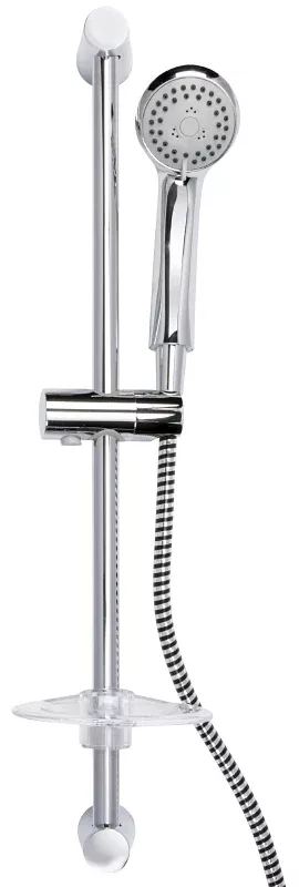 Stylewise K760CP Slide Bar Handheld Shower Kit, 1.8 gpm, 3 -Spray Function, Polished Chrome, 60 in L Hose