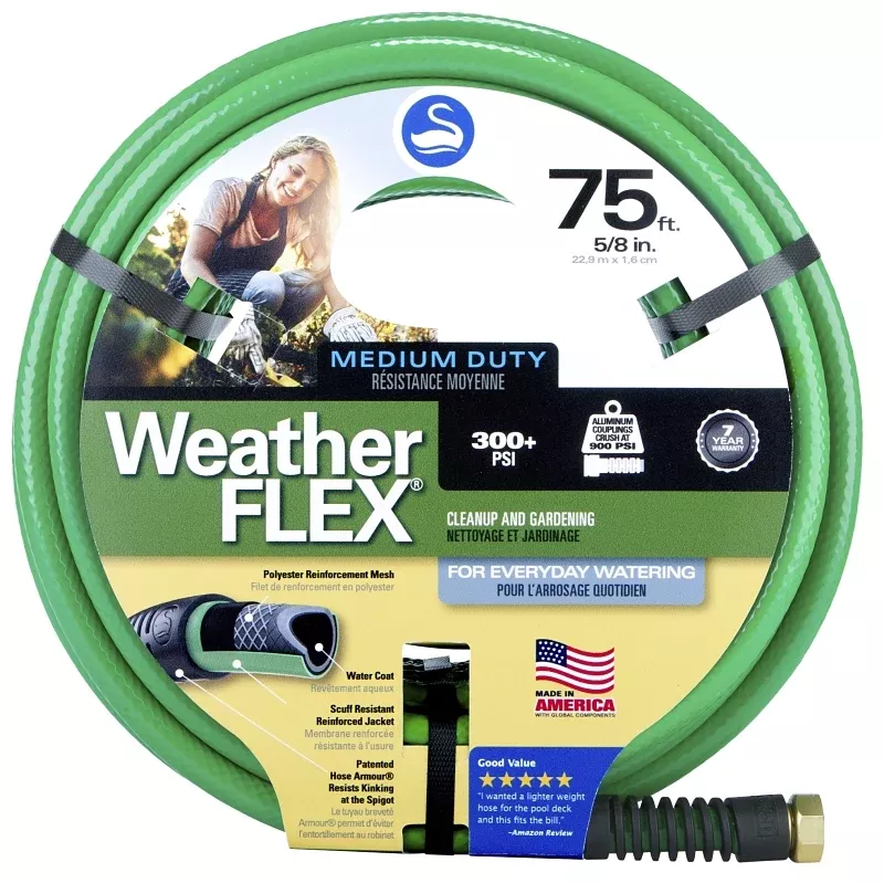Swan SNWF58075 Garden Hose, 5/8 in, 75 ft L