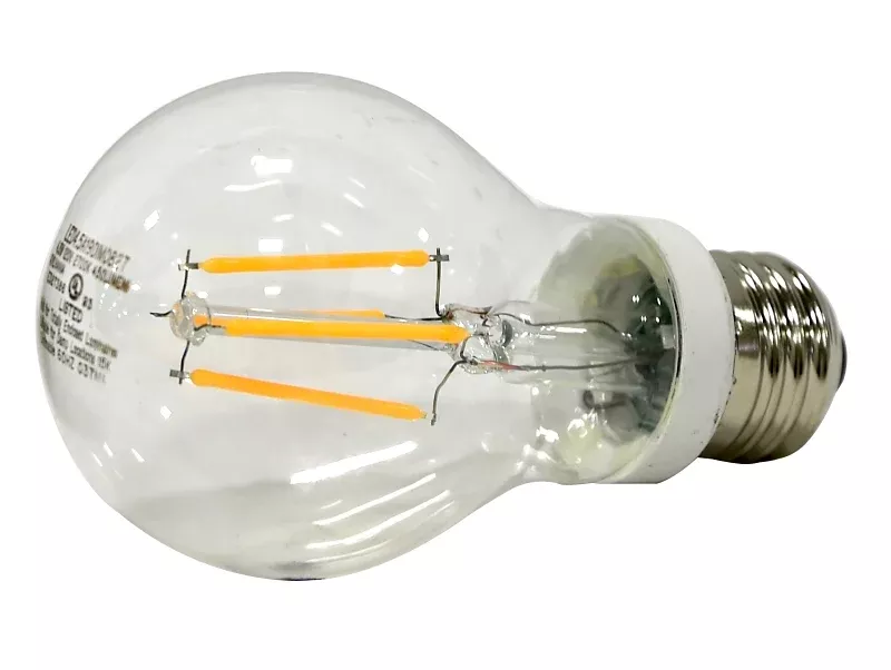 Sylvania 40699 LED Light Bulb, General-Purpose, A19 Lamp, 40 W Equivalent, E26 Lamp Base, Dimmable, Clear, Pack of 6