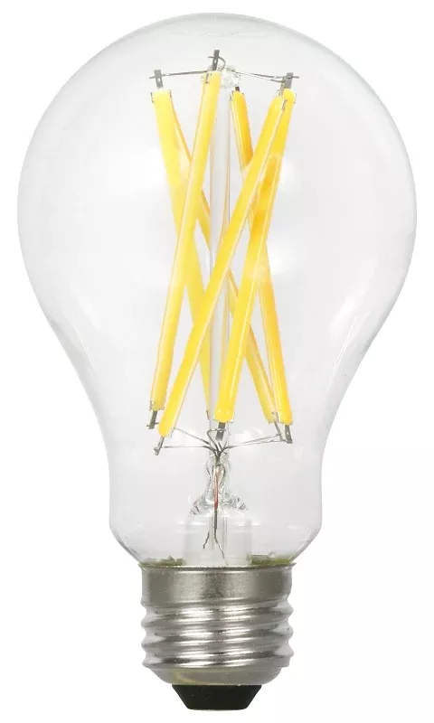 Sylvania TruWave Series 42275 LED Bulb, A19 Lamp, 100 W Equivalent, E26 Lamp Base, Dimmable, Clear, 2700 K Color Temp