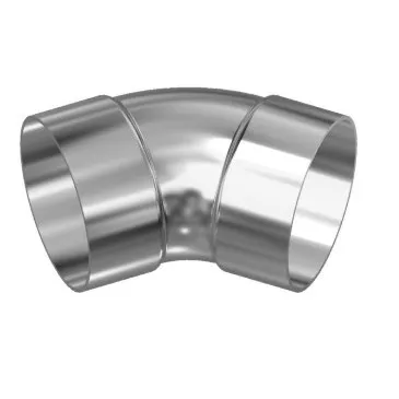 T40591C - 4" 45degree Aluminum Short Radius Bend Belled
