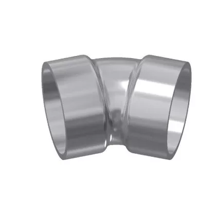 T40633D - 3" 30 deg Aluminum Short Radius Bend Belled