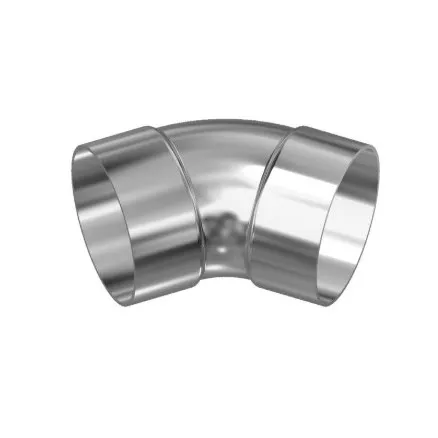 T40634C - 2" 45degree Aluminum Short Radius Bend Belled