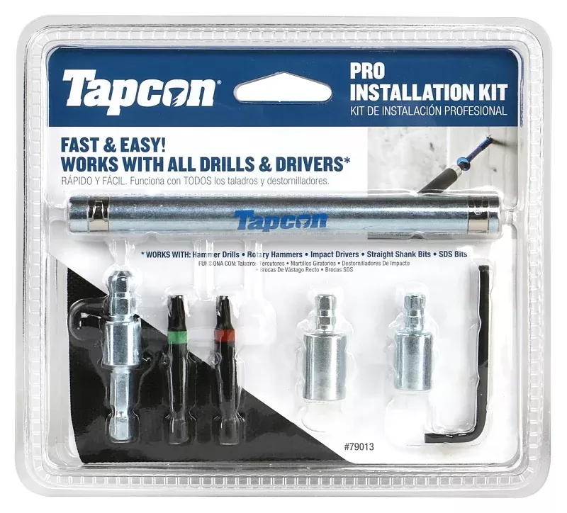 Tapcon 79013 Pro Installation Kit, Steel