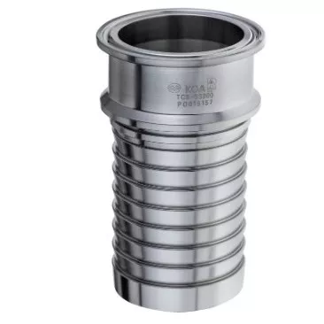 TCS-SS150 - TCS-SS Series 1-1/2" Tri-Clamp x Hose Shank Crimp Fitting