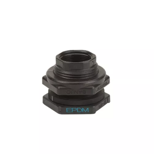 TF125 - 1¼" Poly Bulkhead Tank Fitting with EPDM gasket