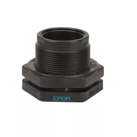 TF150 - 1½"Poly Bulkhead Tank Fitting with EPDM gasket