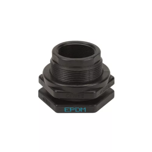 TF220 - 2" Poly Bulkhead Tank Fitting with EPDM Gasket