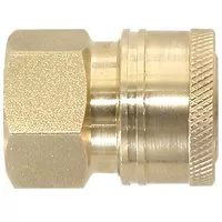 Valley Industries PK-85300102 Coupler, 1/4 in Connection, Quick Connect x FNPT, Brass
