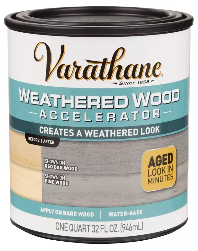 Varathane 313835 Weathered Stain, Clear, Liquid, 1 qt