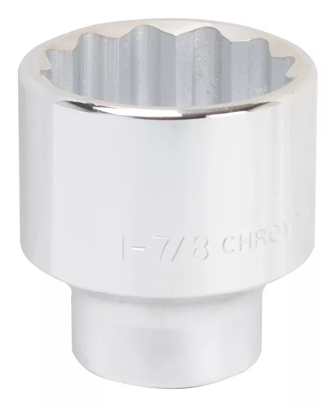 Vulcan MT-SS6060 Drive Socket, 1-7/8 in Socket, 3/4 in Drive, 12-Point, Chrome Vanadium Steel, Chrome