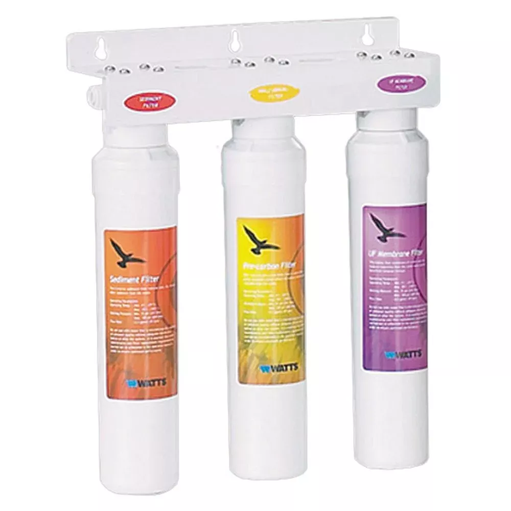 Watts Kwik-Change 3 Stage Drinking Water System w/ Hollow Fiber UF Membrane