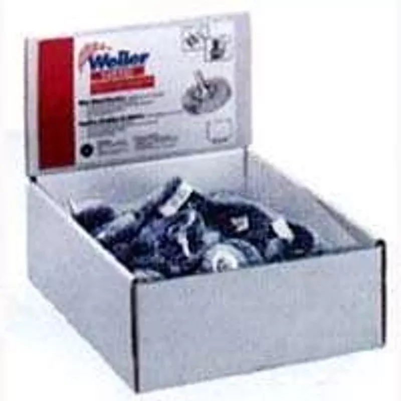 Weiler 61250 Wheel Brush Display, 3 in Dia, Crimped Bristle